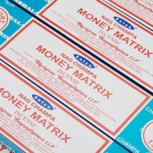 Satya Incense Sticks Money Matrix Black