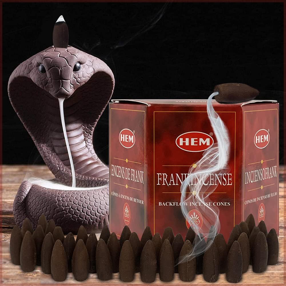 Frankincense Backflow Incense Cones for Aromatic Smoke Fountain