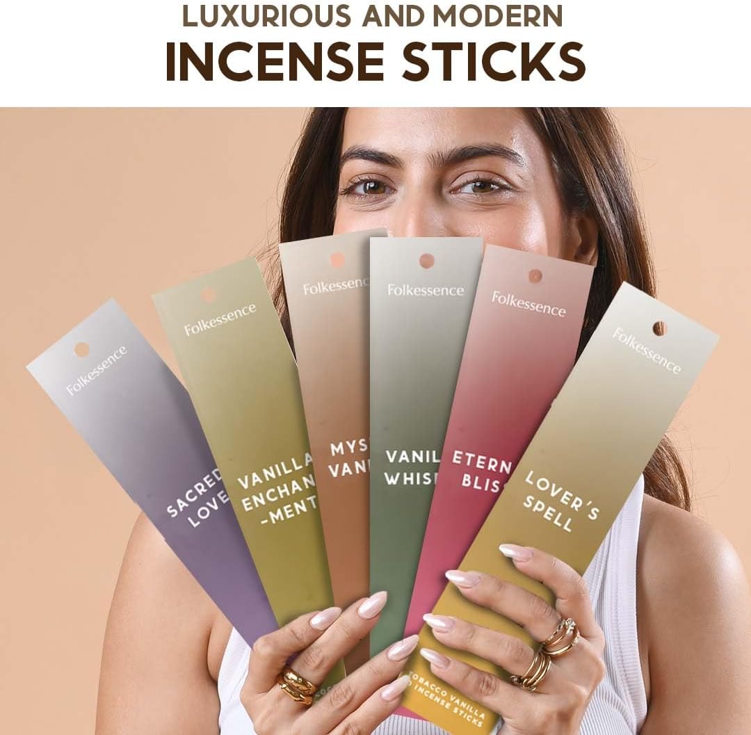 Folkulture Fall Incense Sticks with Holder Set of 6