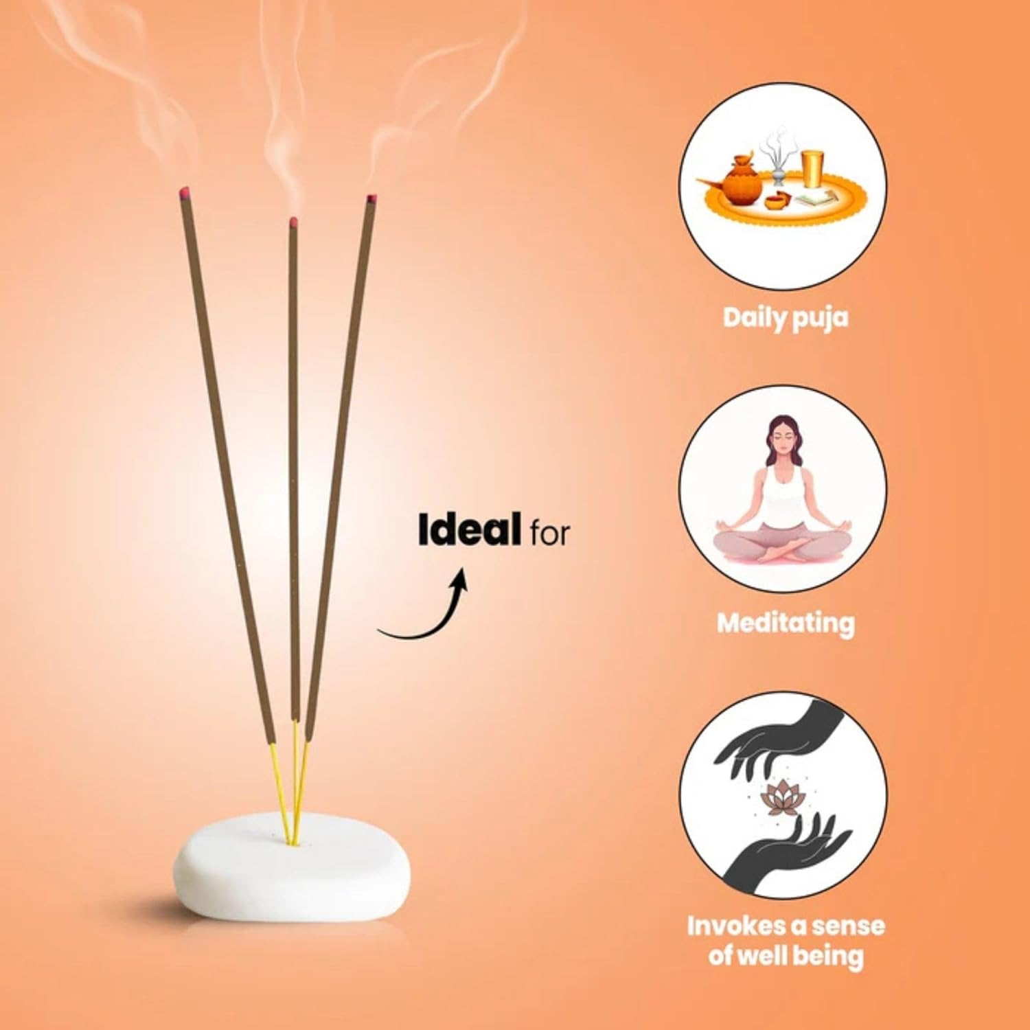 Hashcart Ratnamala Organic Incense Sticks 50 Pack