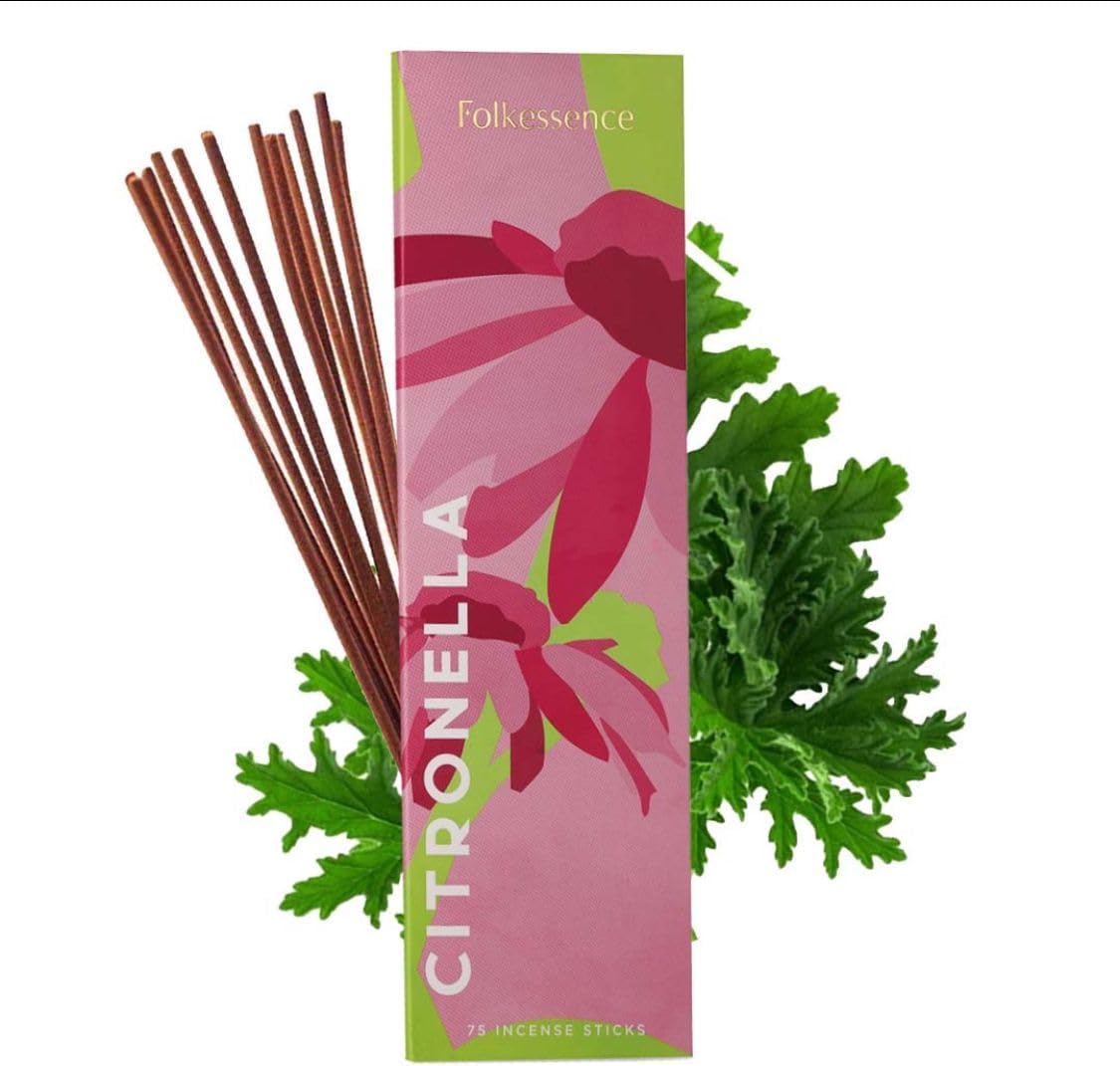 Folkulture Citronella Incense Sticks Set of 75