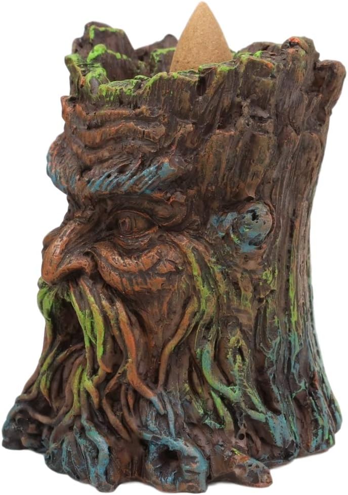 Ebros Gift Magical Forest Greenman Incense Burner Sculpture