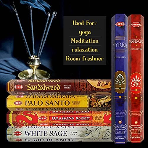 Hem Incense Sticks Variety Pack with Holder
