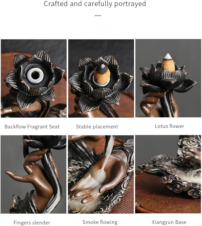 Jessie Backflow Incense Burner Set
