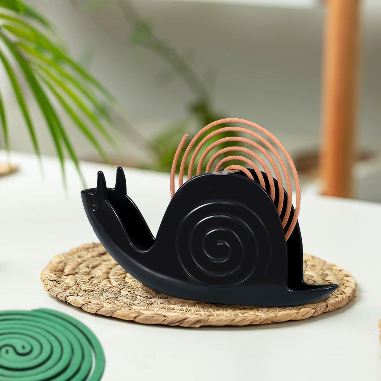Snail Shape Mosquito Coil Burner Holder with Fireproof Design