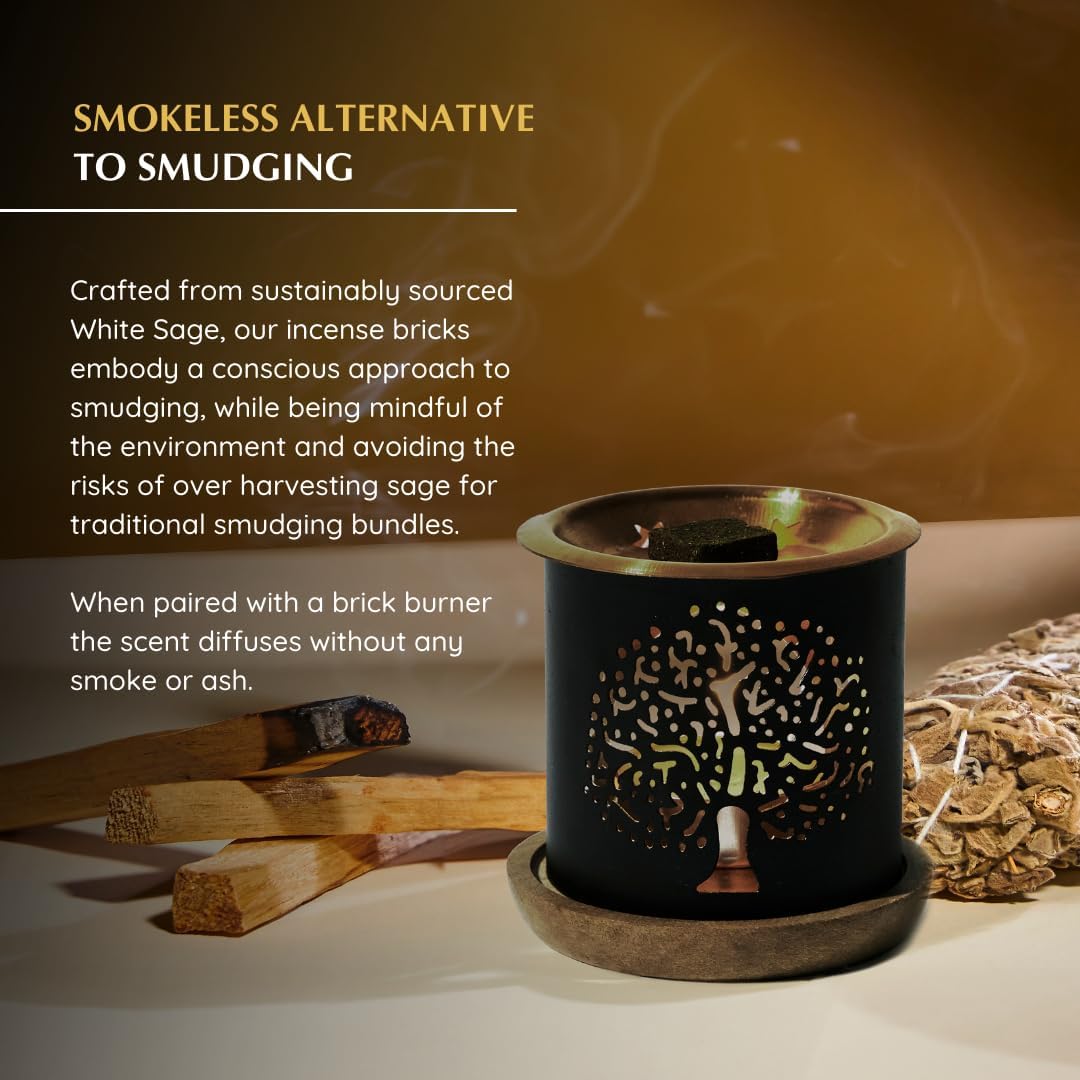 White Sage and Palo Santo Incense Bricks 3x9