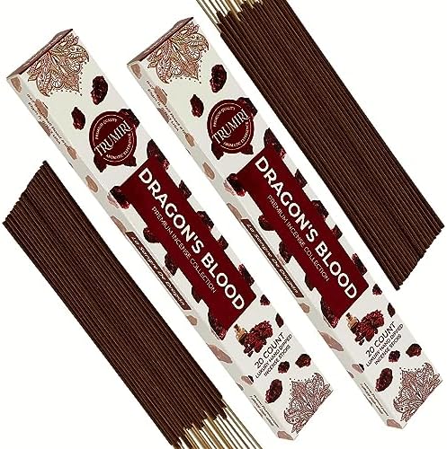 Dragons Blood Incense Sticks for Protection - 40 Sticks in Dual Pack
