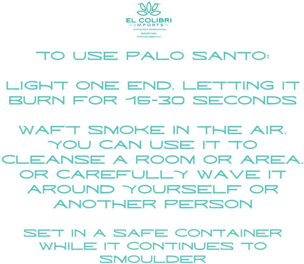Ethically Sourced Peruvian Palo Santo Incense Sticks 6 Pack