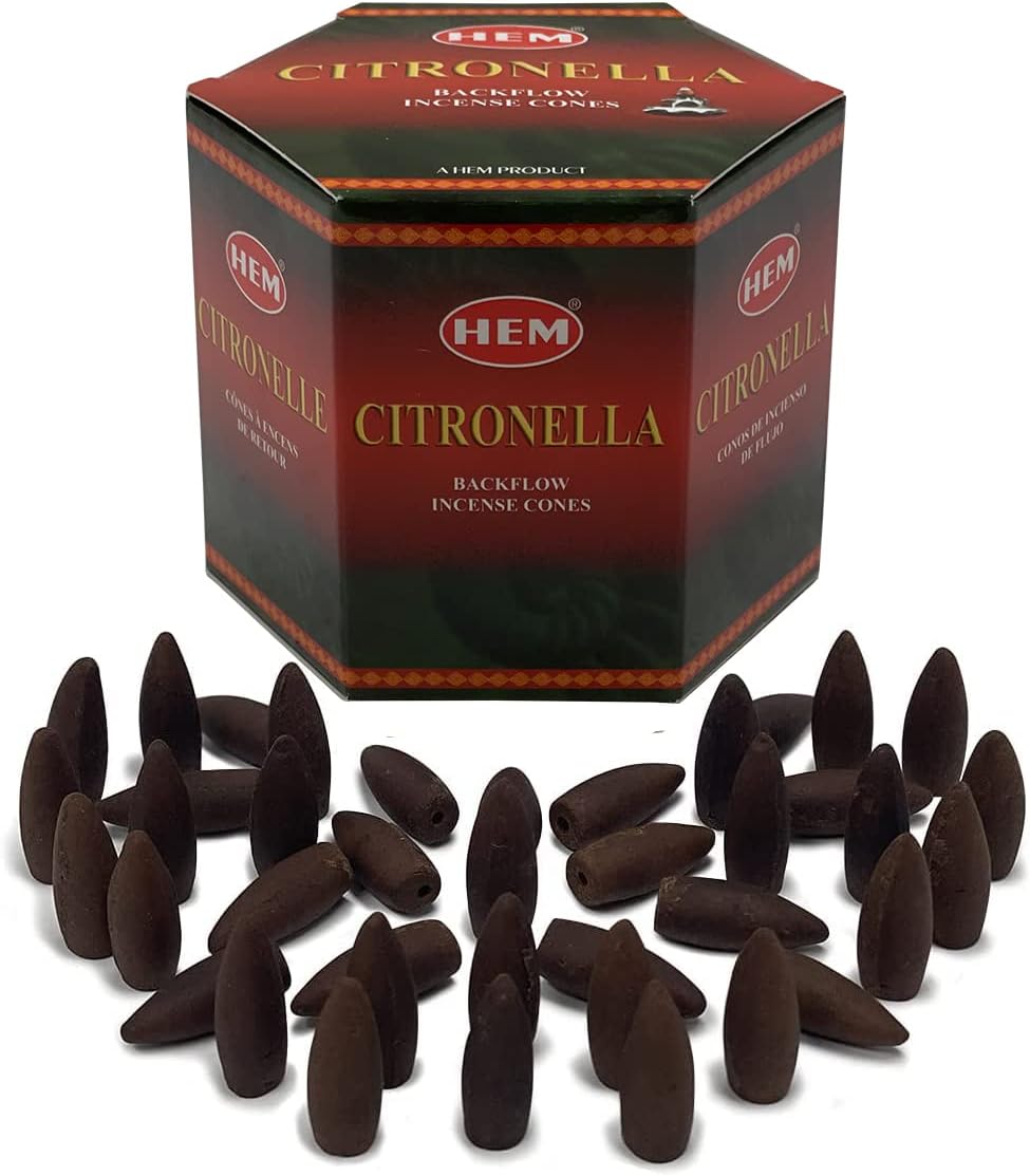 Citronella Backflow Incense Cones for Aromatic Waterfall Fountain