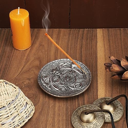 Ajuny Aluminum Round Incense Holder Burner