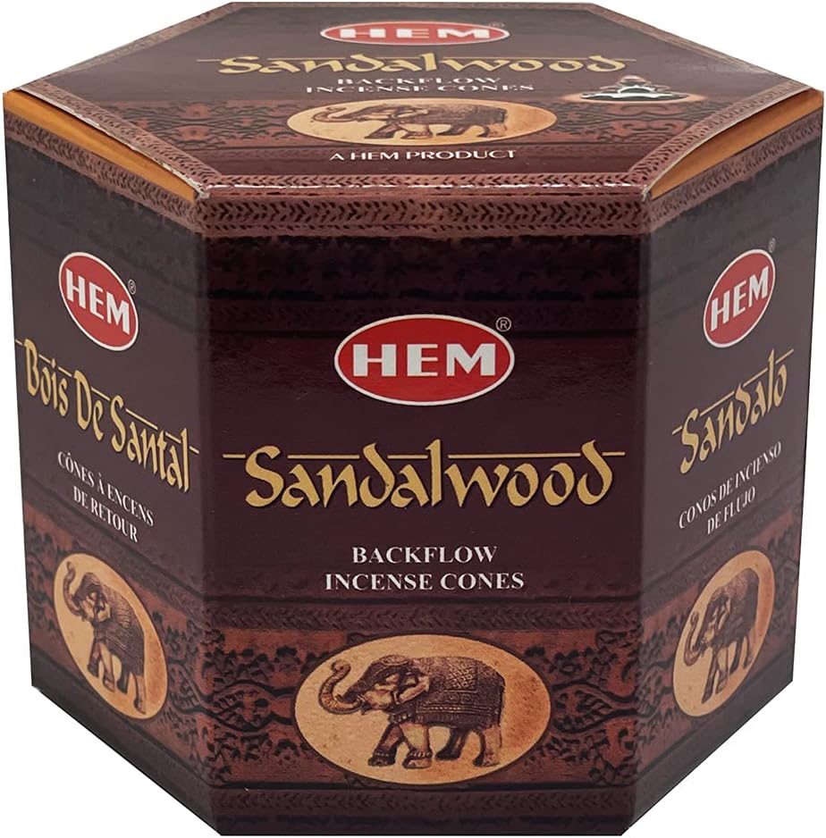 Sandalwood Backflow Incense Cones for Aromatic Waterfall