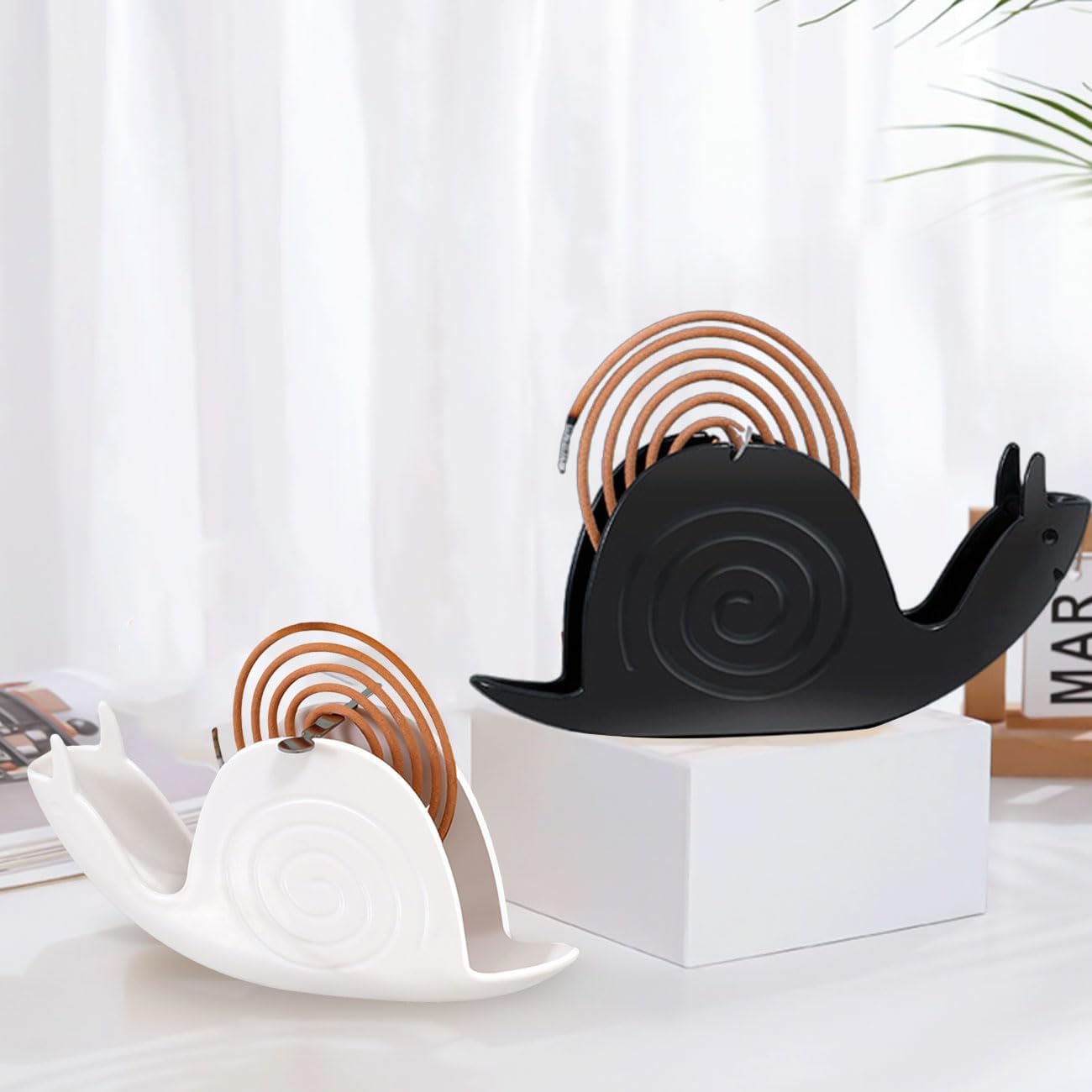 Snail Shape Mosquito Coil Burner Holder with Fireproof Design