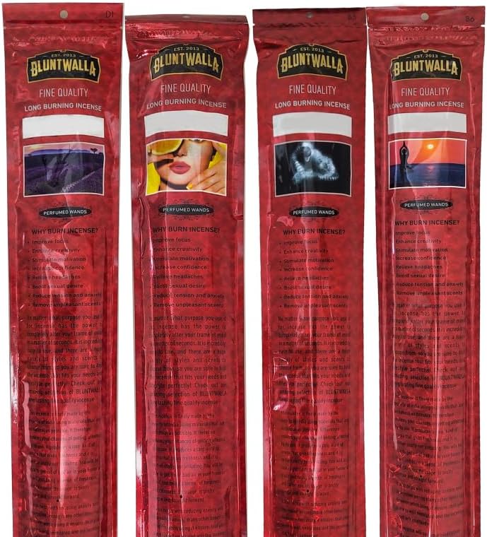 19 Inch Jumbo Long Burning Incense Sticks 30 Pack - Random Scent Selection