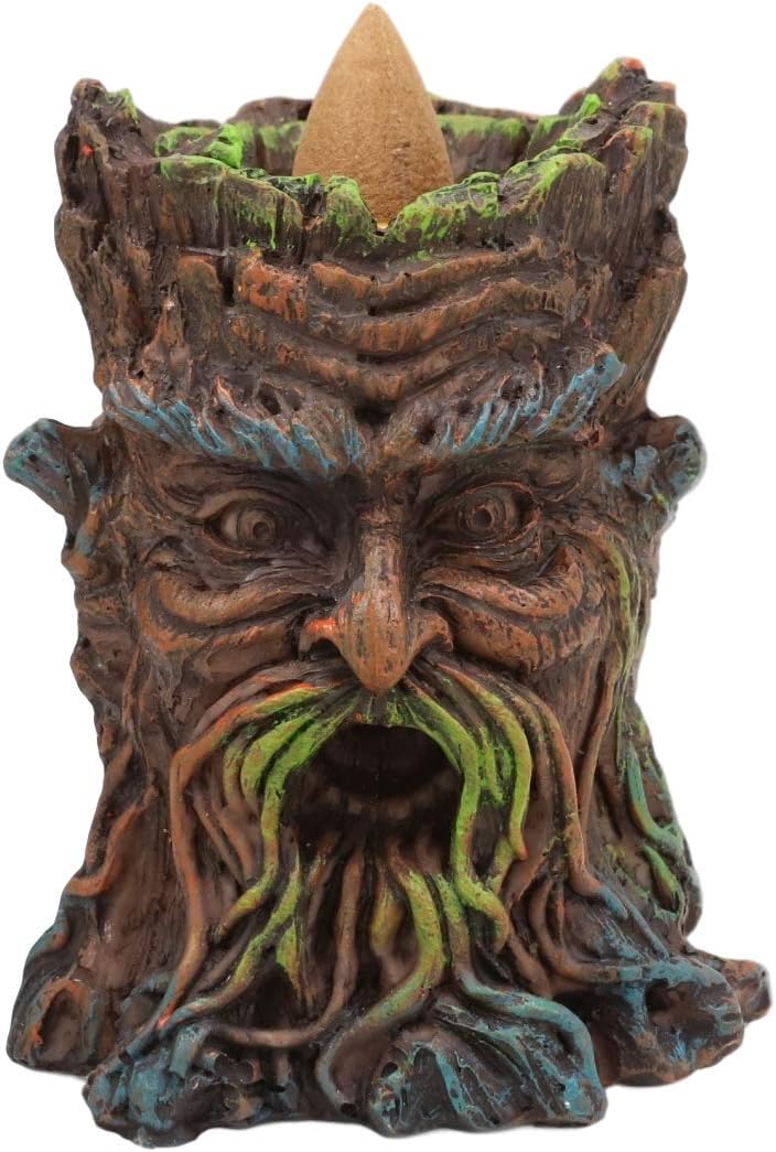 Ebros Gift Magical Forest Greenman Incense Burner Sculpture