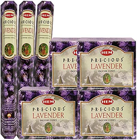Lavender Incense Sticks and Cone Holder Variety Pack