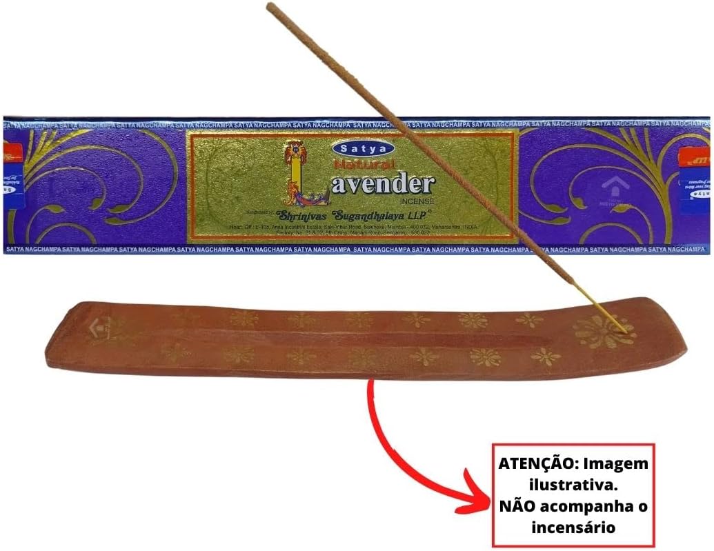 SATYA Natural Lavender Agarbatti Incense Sticks 12 Packs