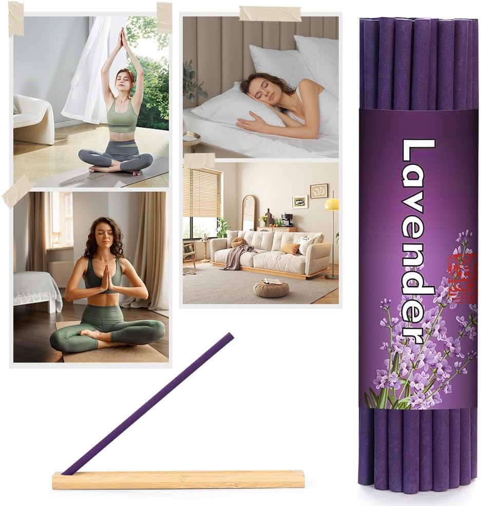 Thick Incense Sticks 120 Minutes Lavender Scented