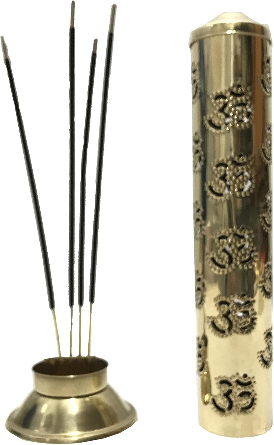 Gavya International Brass Incense Holder Stick Tower Burner Stand 102 Inch Height