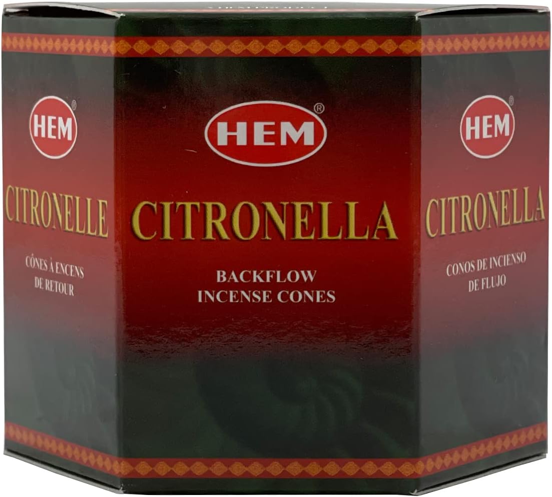 Citronella Backflow Incense Cones for Aromatic Waterfall Fountain