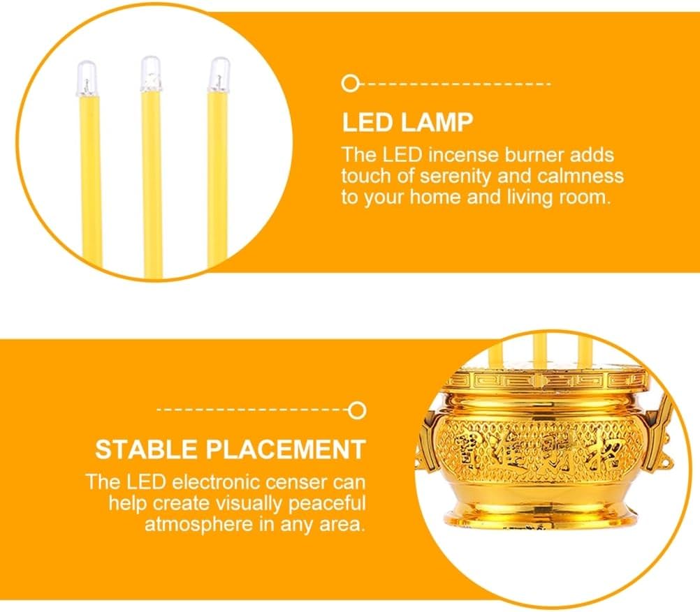 LED Electronic Incense Burner for Home Decor