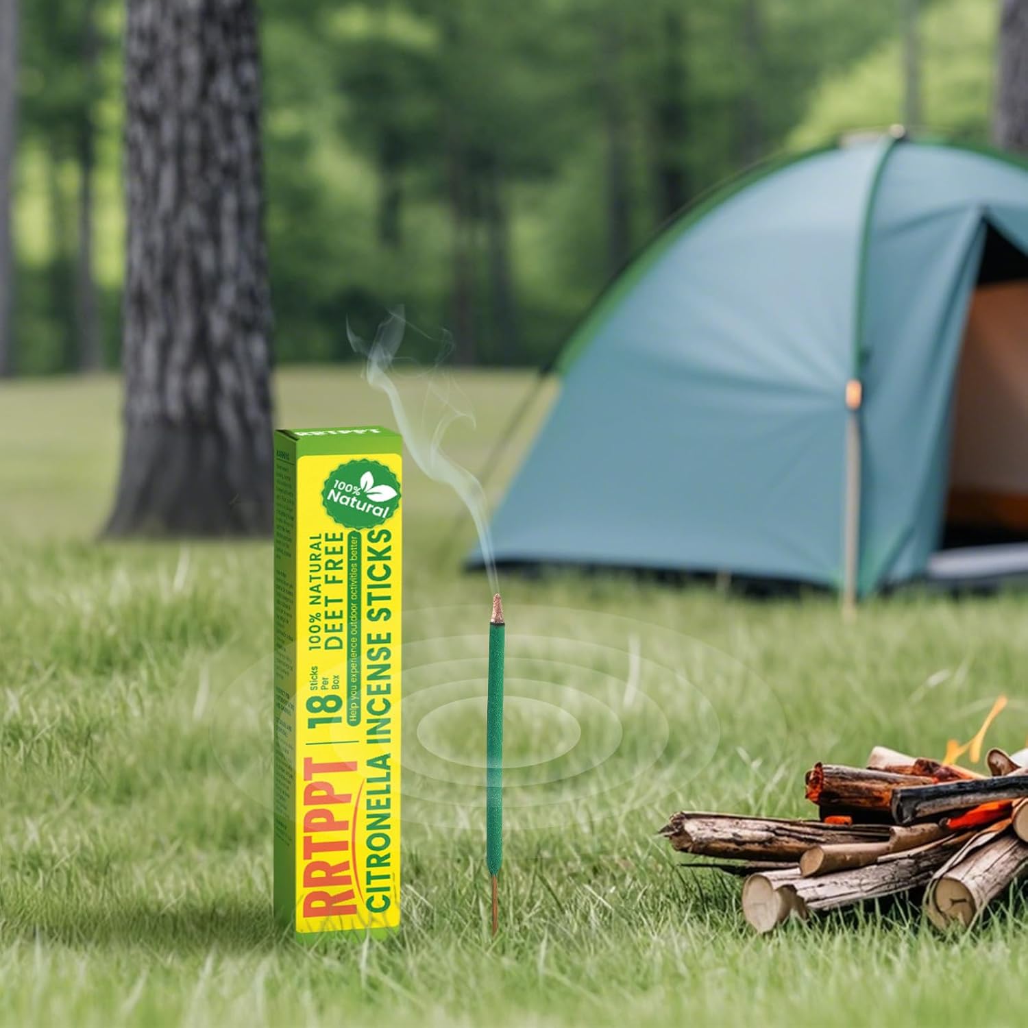Large Citronella Incense Sticks 18 per Tube for Outdoor Use