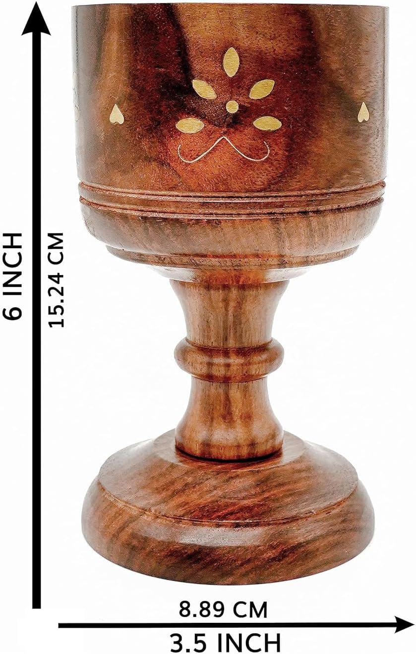 Sogra Wooden Incense Burner with Dhoop Stand