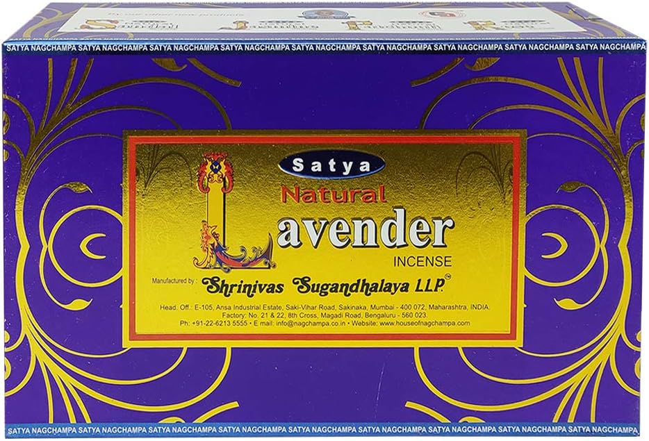 Natural Lavender Incense Sticks and Holder Bundle