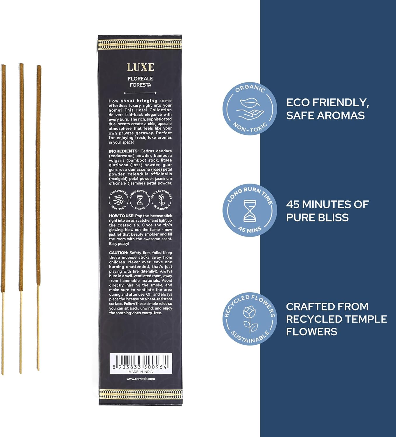 Carnatia Luxe Hotel Incense Sticks Set of 2