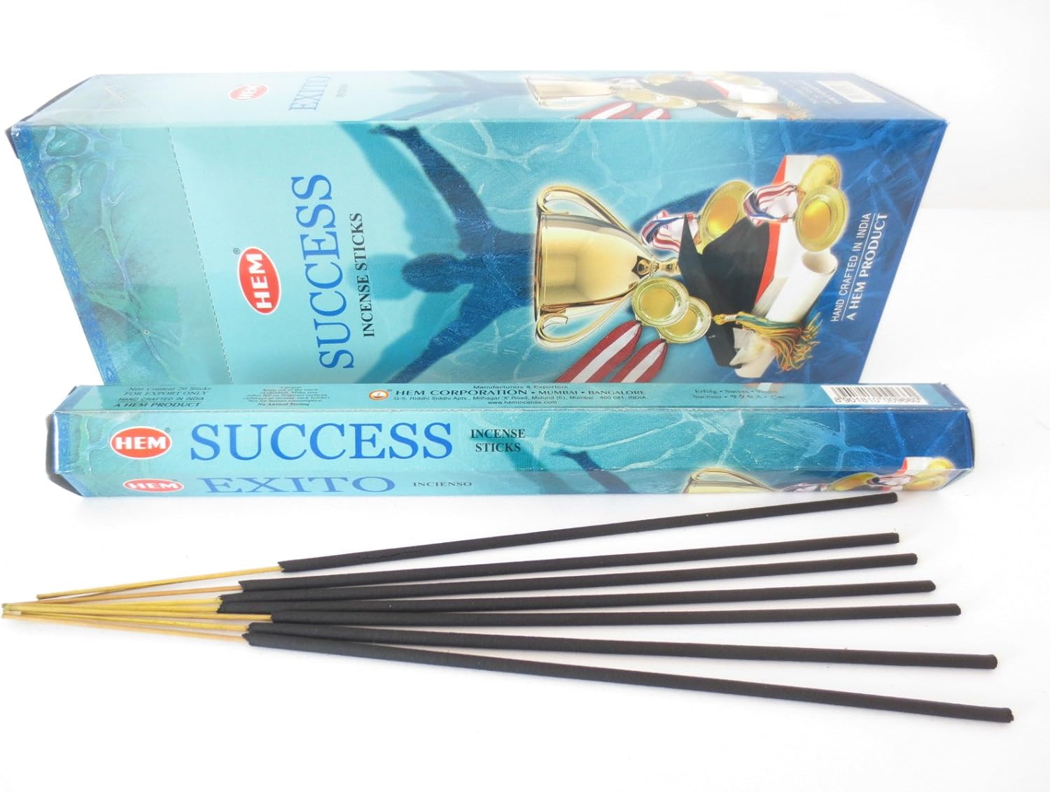 HEM Success Incense Sticks 120 Sticks 6 Boxes 9 Inches Long 20g Per Box