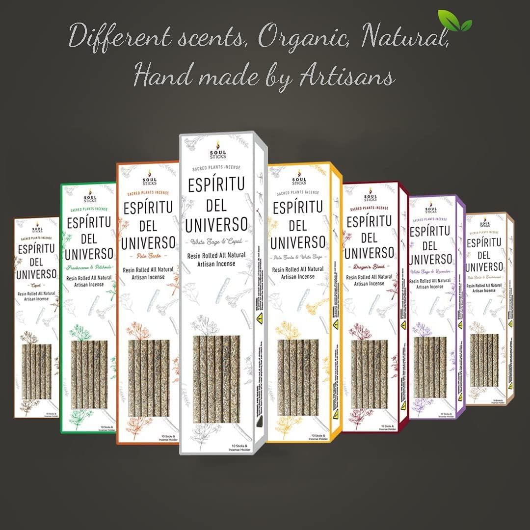 Soul Sticks 10pcs Handcrafted Palo Santo Incense Sticks