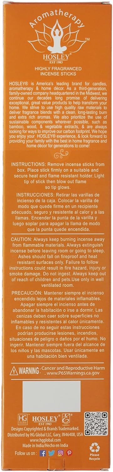 Hosley 120 Pack Myrrh Incense Sticks - Perfect for Home and Meditation