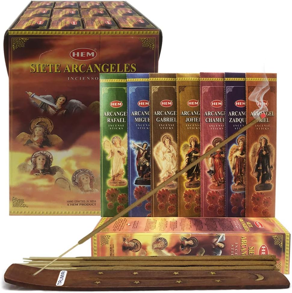 7 Archangels Incense Sticks and Holder Bundle