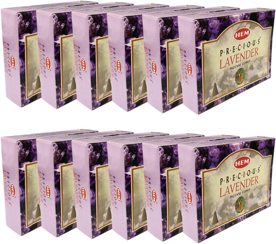 Precious Lavender Incense Cones and Burner Set