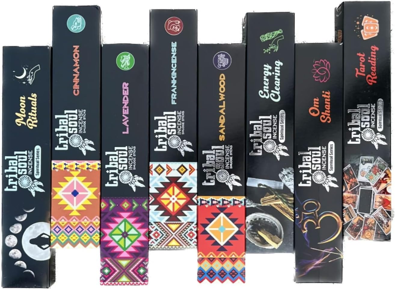 Tribal Soul Premium Incense Set - 8 Scents with Burner