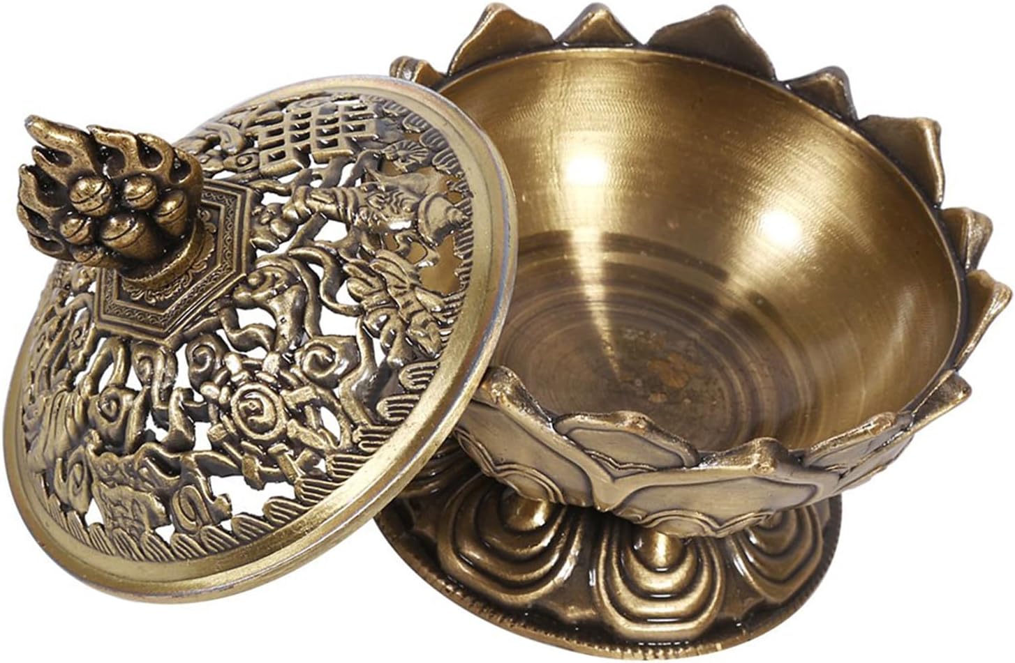 Kodrily Lotus Cone Incense Holder Mini Vintage Charcoal Burner