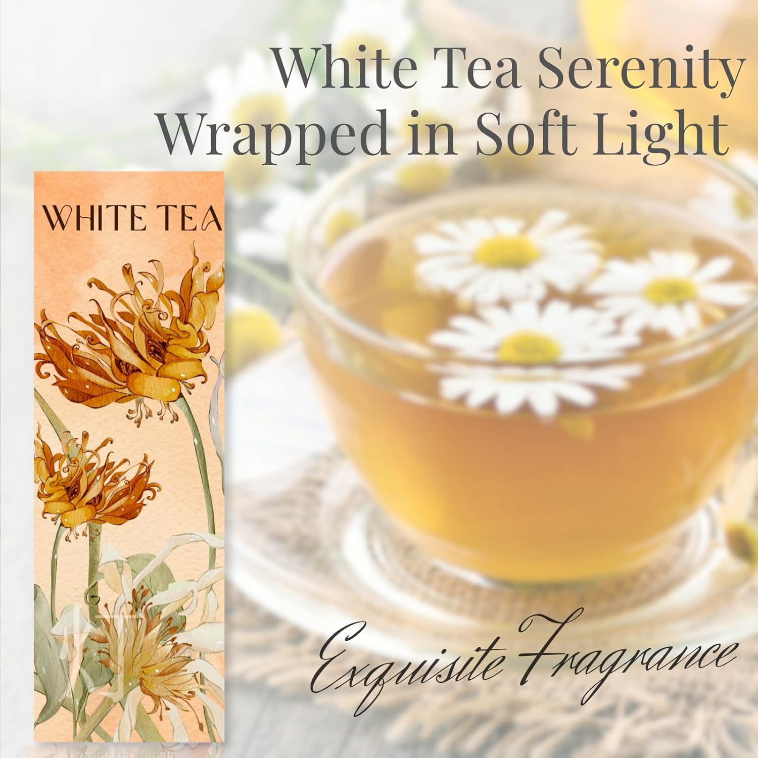 Japanese White Tea Jasmine Musk Grapefruit Incense Sticks 60pcs