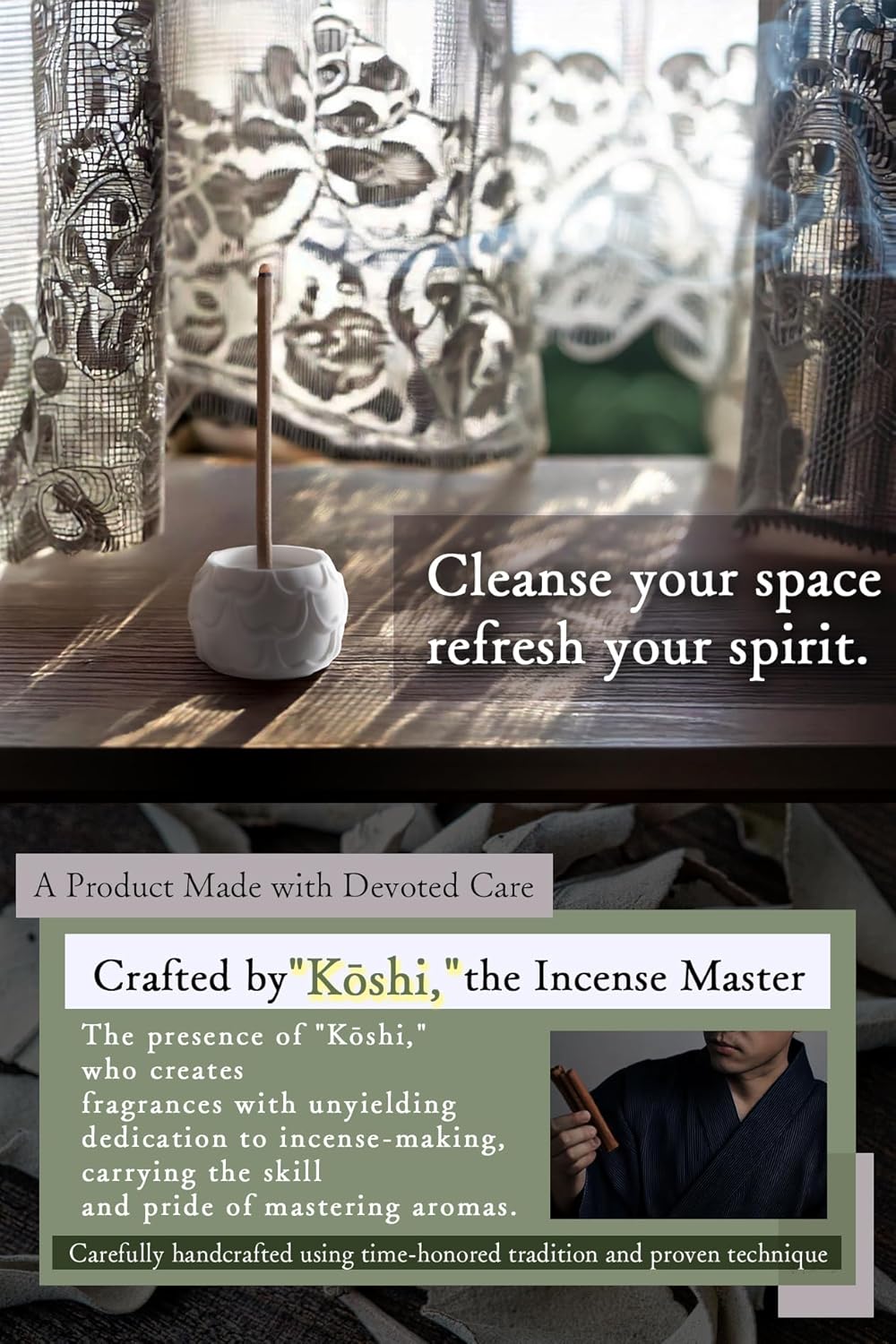 White Sage Incense Sticks 30pcs Organic for Meditation and Relaxation