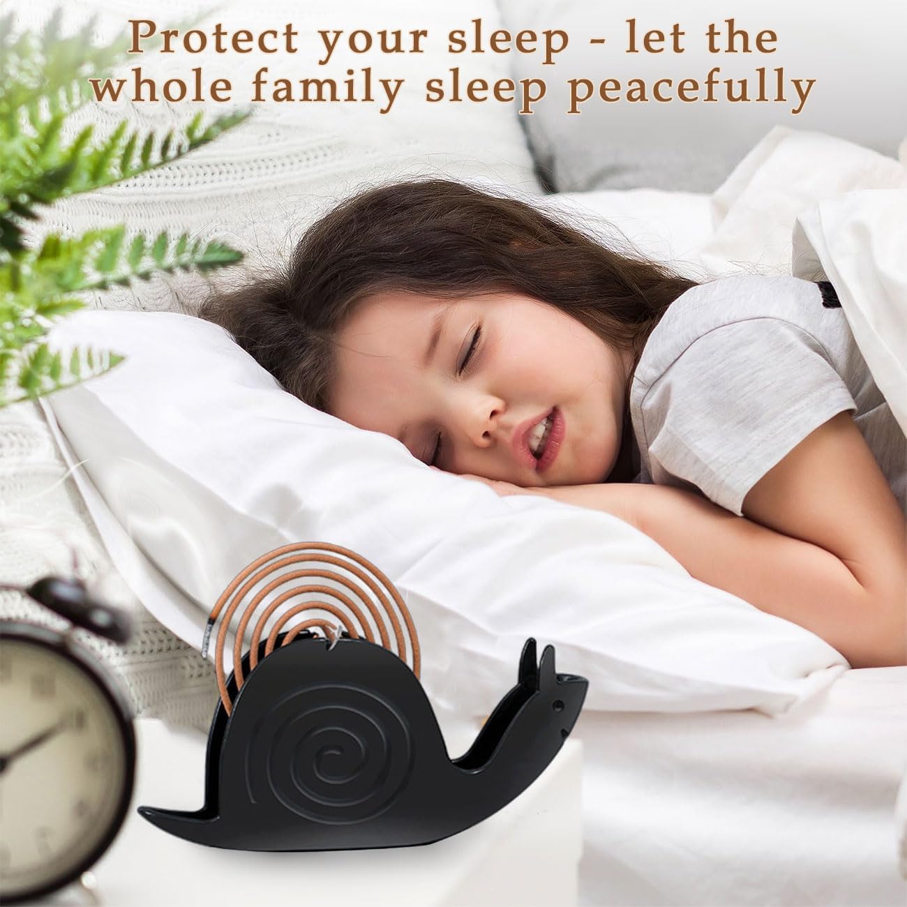 Snail Shape Mosquito Coil Burner Holder with Fireproof Design