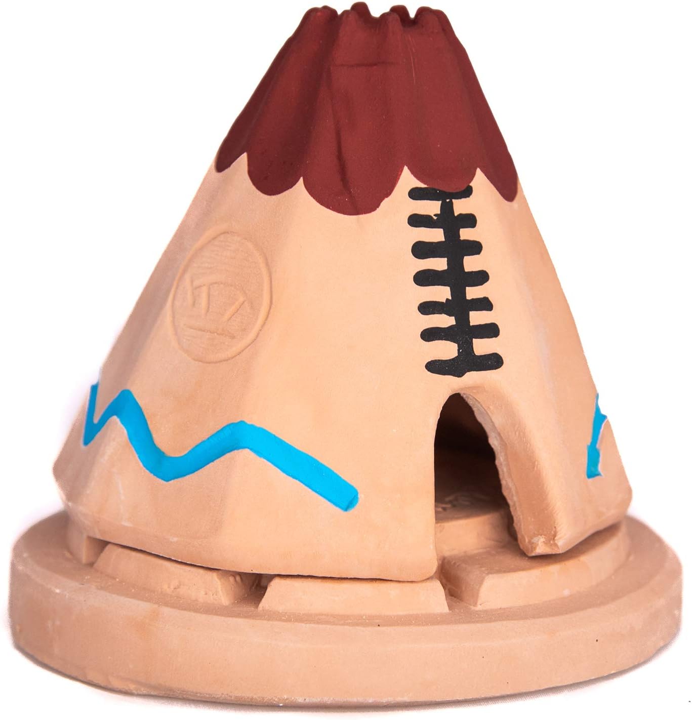 Teepee Wood Incense Burner with 20 Pine Incense Bricks
