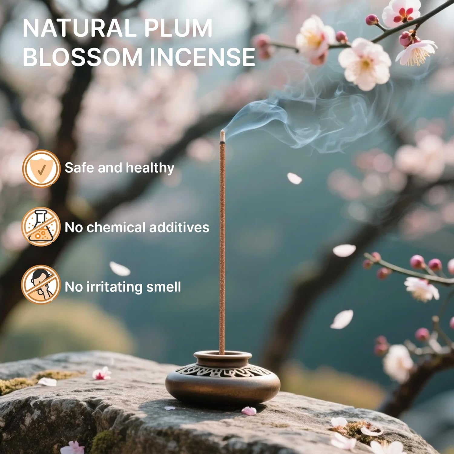 210 Sticks Plum Blossom Incense for Yoga Meditation Zen