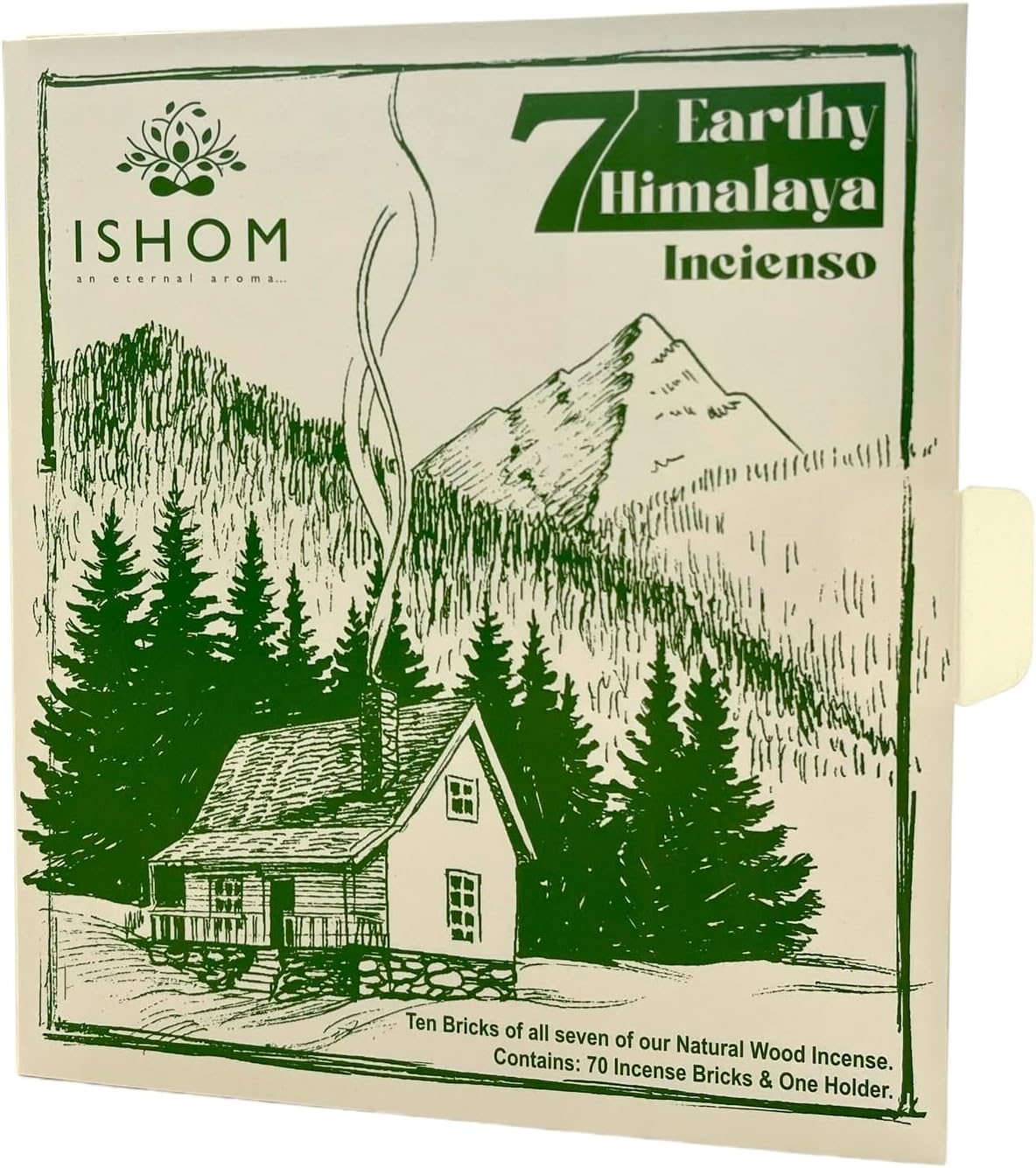 Crystalo Ishom 7 Earthy Himalayan Incense Set with Holder