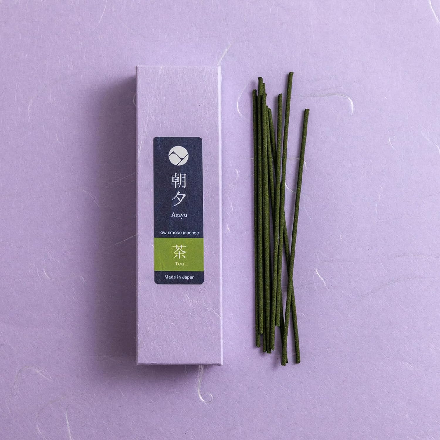 Asayu Japan Matcha Incense Sticks 20g Sample Low Smoke Non-Toxic