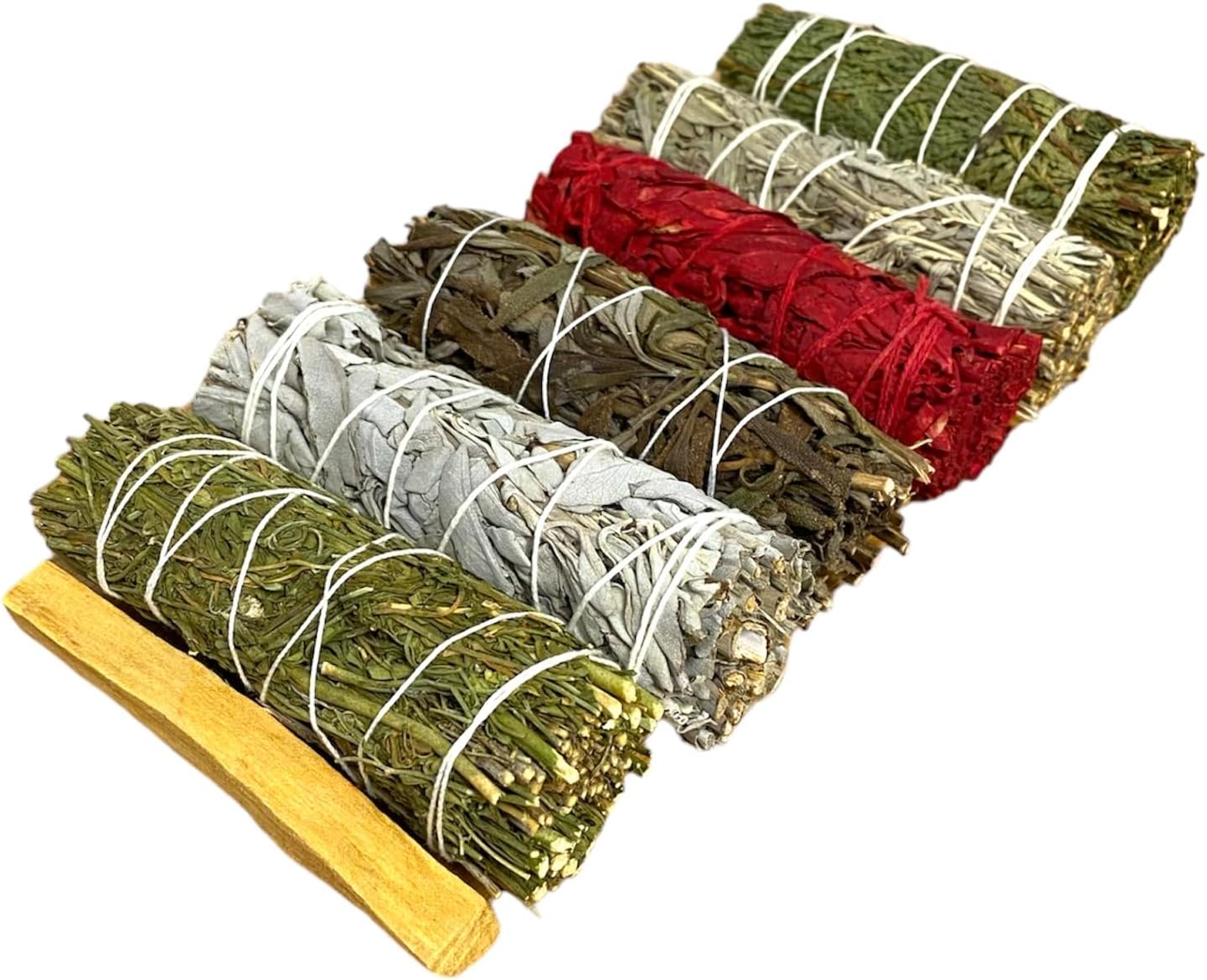7 Pc Smudge Stick Sampler Kit - Natural Ethically Sourced