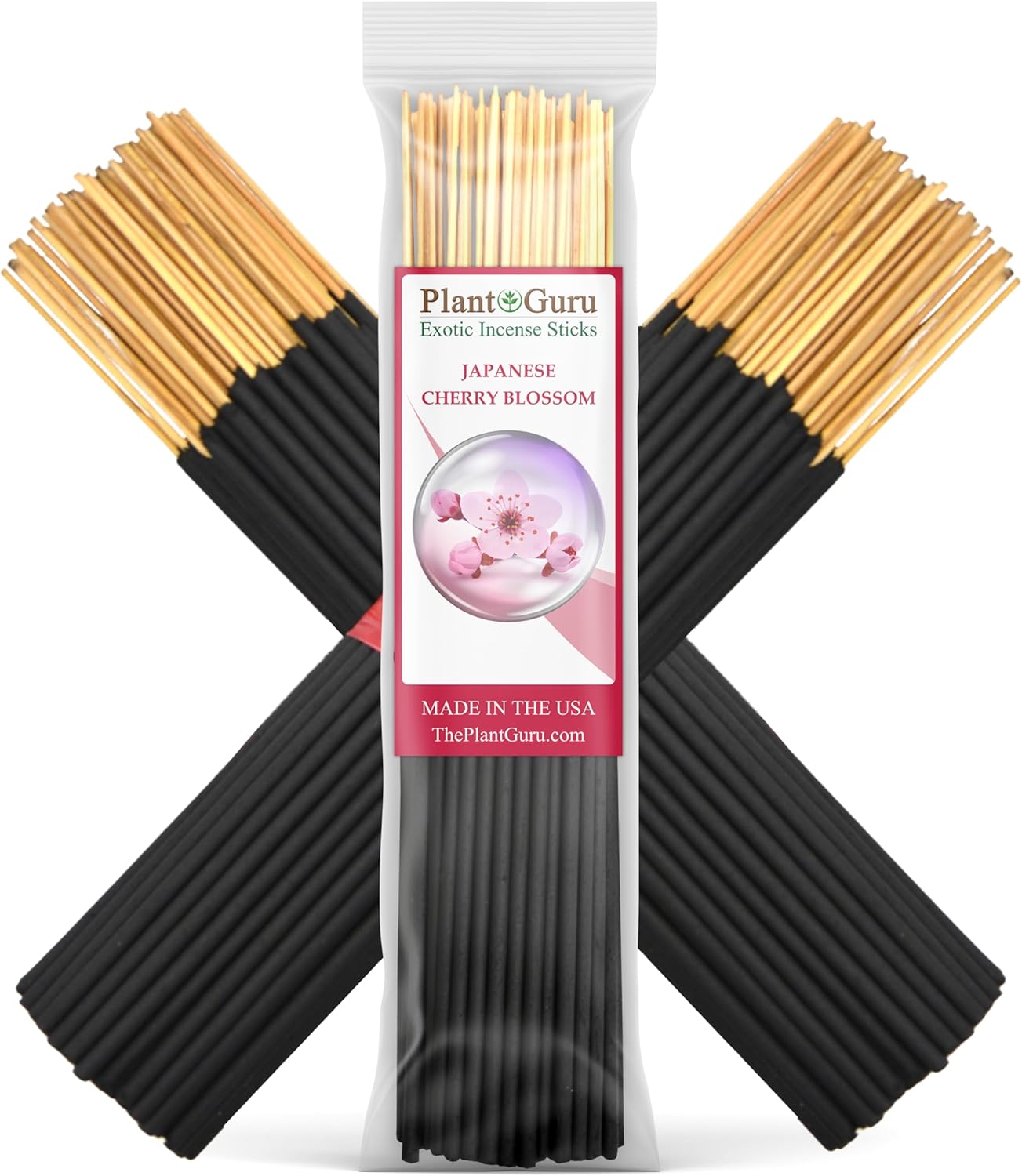 Japanese Cherry Blossom Incense Sticks 7 Inch - 1 Bundle 85 to 100 Sticks