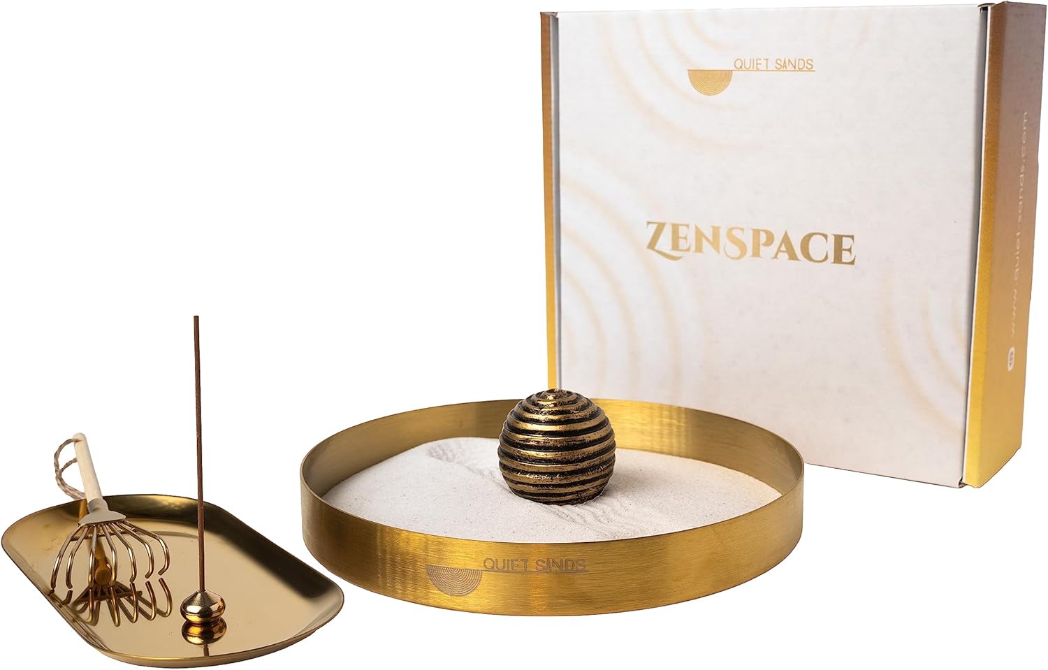 Zen Garden Kit for Desk High-End Brass Set