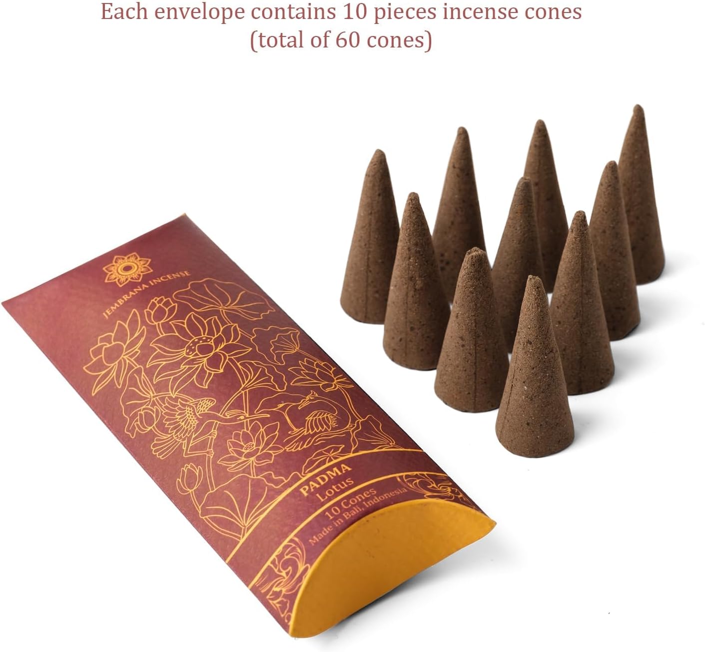 Jembrana Incense Cones - 6 Scents Mix 60 Total