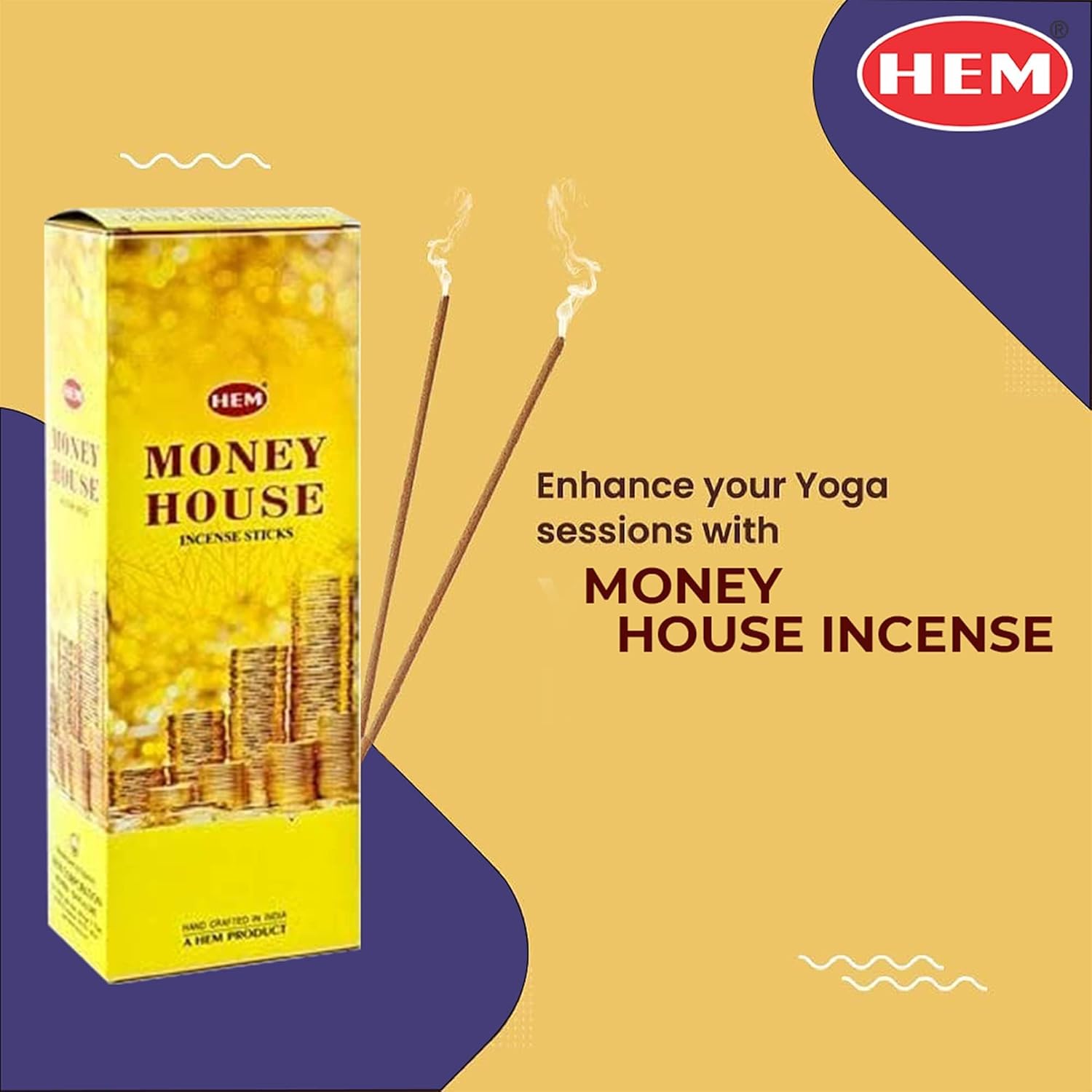 HEM Money House Incense Sticks 120 Sticks 6 Boxes
