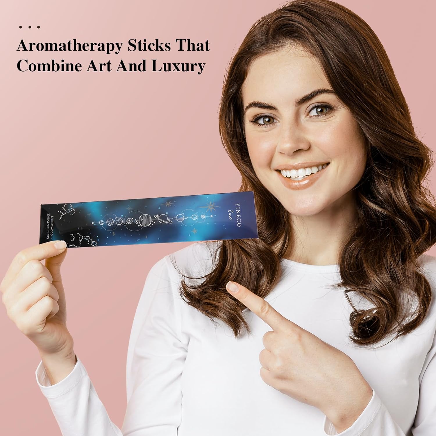 YINECO Incense Sticks Set of 100 6 Scents Black Packaging