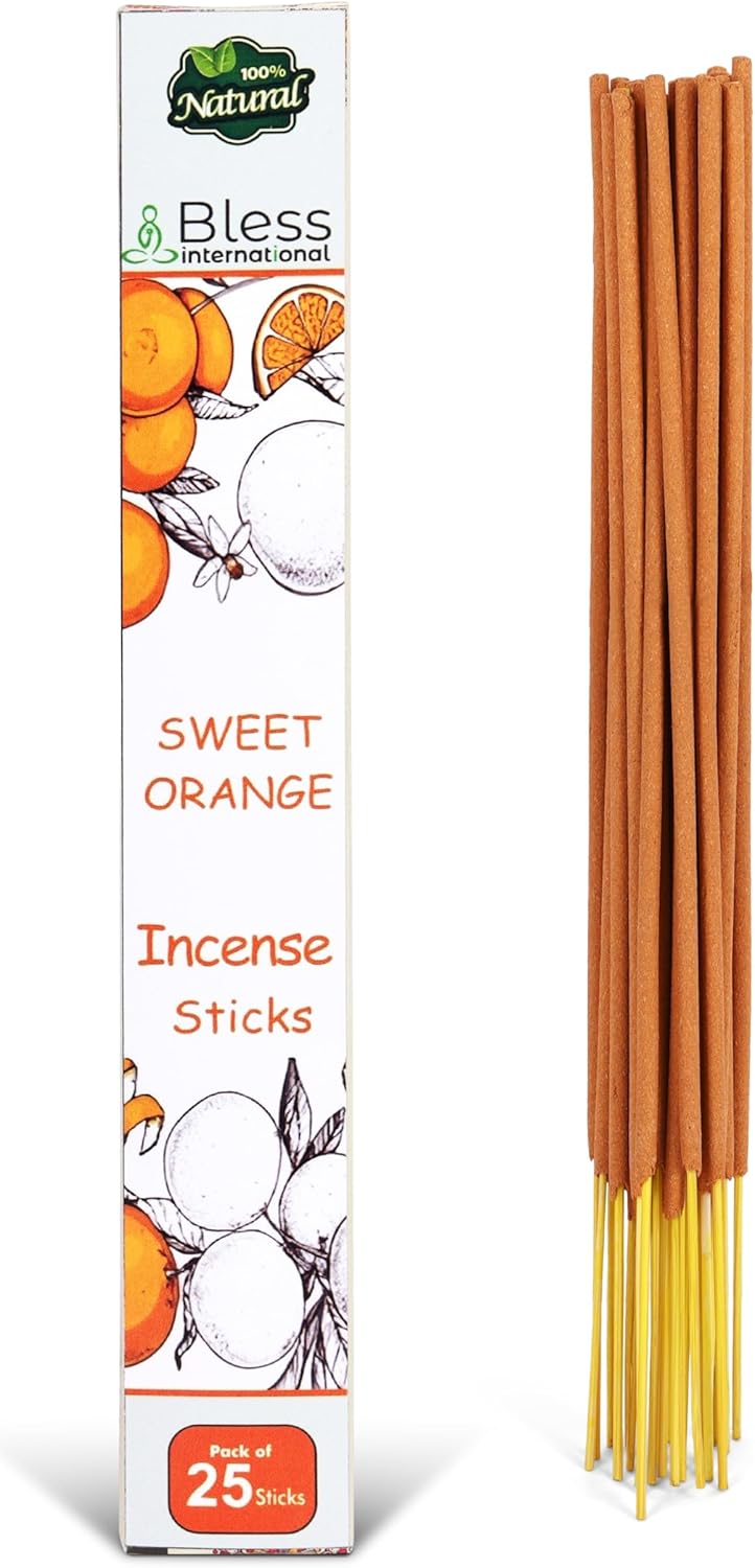 Bless International Sweet Orange Natural Incense Sticks 25 Count