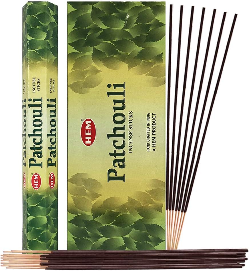 TRUMIRI Patchouli Incense Sticks and Holder Bundle